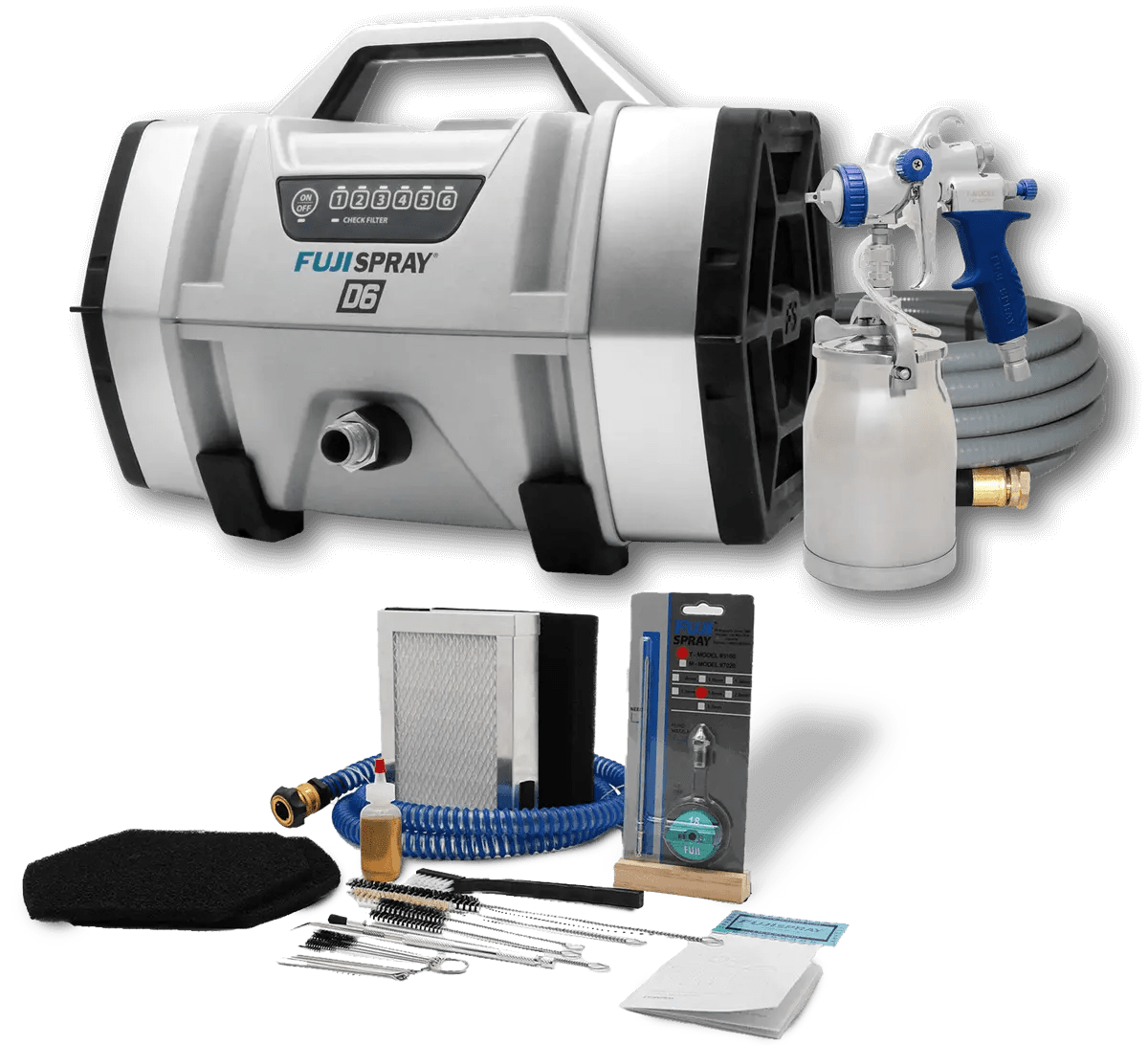 FujiSpray D6 turbine with 6-step motor