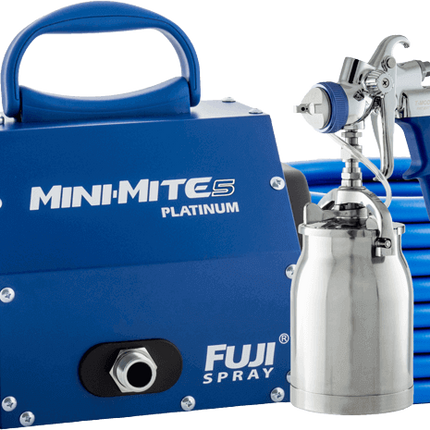 Turbindrevet malingssprøyte Fujispray Mini-Mite 5 PLATINUM med T 70 bunnmatet Sprøytepistol - HVLP Spray Norge AS