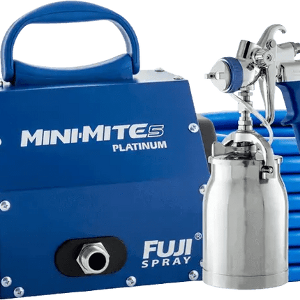 Turbine - driven paint sprayer Fujispray Mini - Mite 5 PLATINUM with T 70 bottom - fed Spray gun - HVLP Spray Norge AS