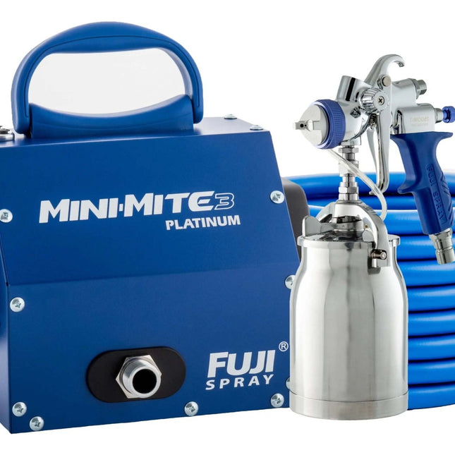 Turbine - powered paint sprayer Fujispray Mini - Mite 3 PLATINUM - with T70 bottom - fed spray gun - HVLP Spray Norge AS