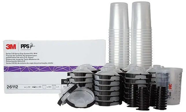 3M PPS 2.0 series - MMM26112 - cup set for hard cup midi 400 ml. - HVLP Spray Norge AS