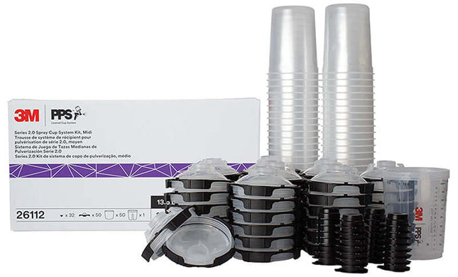 3M PPS 2.0 serie - MMM26112 - kopp sett til hardkopp midi 400 ml. - HVLP Spray Norge AS