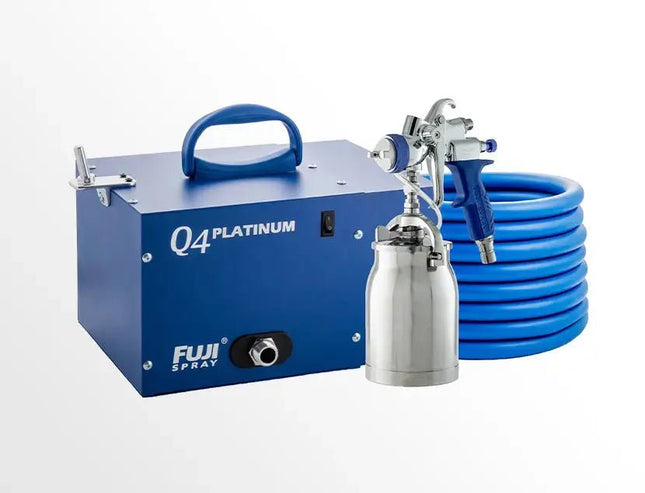 Fujispray Q 4 Platinum paint sprayer with T70 bottom - fed spray gun - HVLP Spray Norge AS