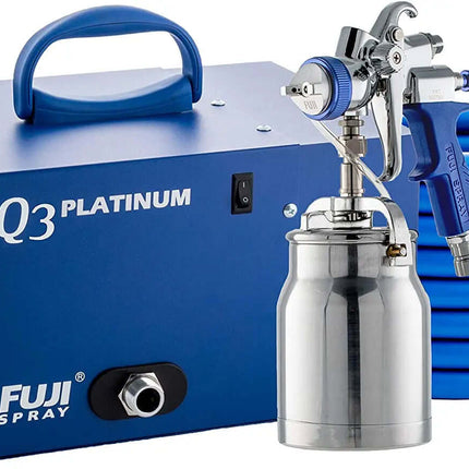 Turbine - driven paint sprayer Q 3 Fujispray Q PLATINUM series & T 70 bottom - fed spray gun - HVLP Spray Norge AS