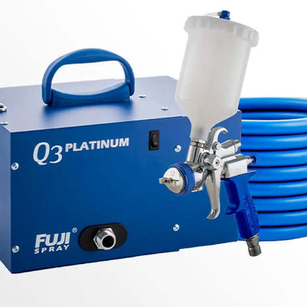 Turbine - powered paint sprayer Q 3 Fujispray Q PLATINUM Silent Turbine & T75 gravity Gun - HVLP Spray Norge AS