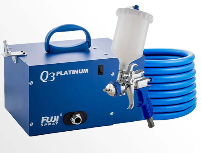 Turbine - powered paint sprayer Q 3 Fujispray Q PLATINUM Silent Turbine & T75 gravity Gun - HVLP Spray Norge AS